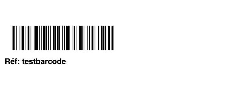 Generated pdf screenshot for barcode